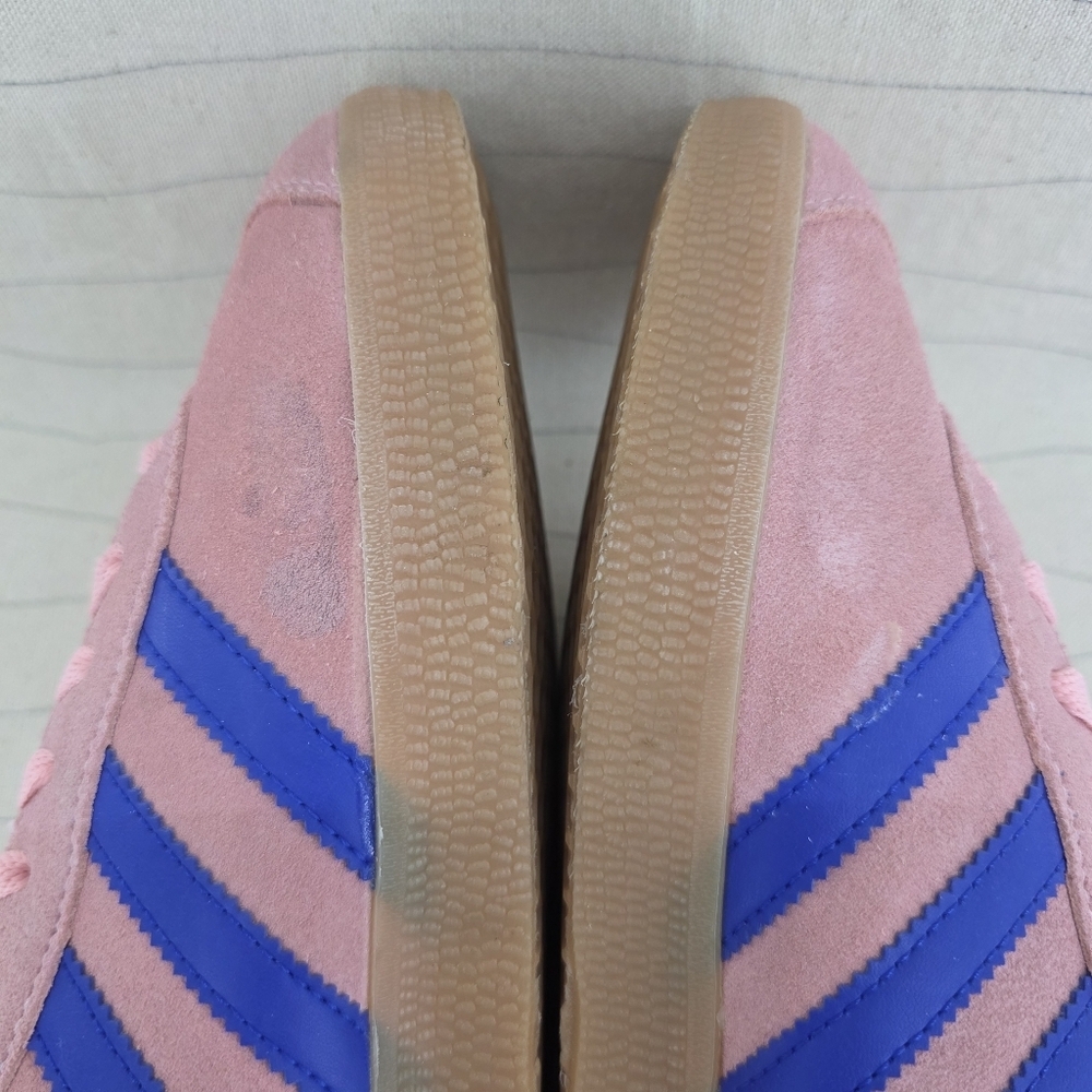 Adidas Mens Originals Gazelle Semi Pink Spark Lucid Blue Shoes JI2077 Size 10.5 - Picture 10 of 16